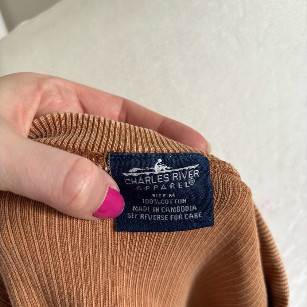 ADPi Tan Ribbed Top - Picture 5 of 5